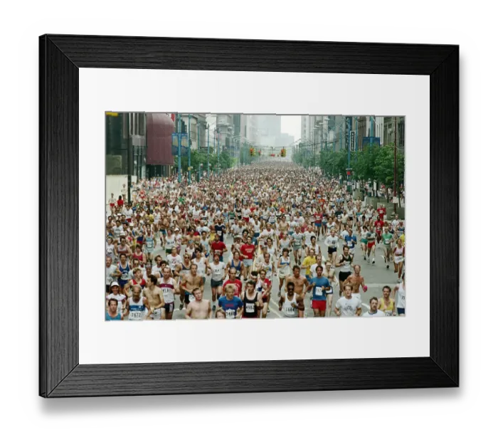 Framed Print : Runners at Revco-Cleveland Race Framed Print : Runners at Revco-Cleveland Race