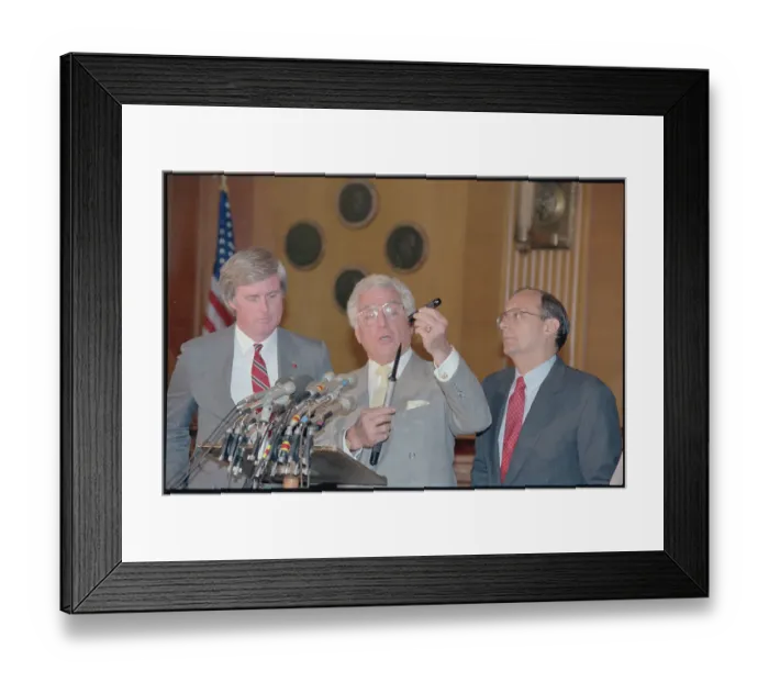 Framed Print : Mario Biaggi Demonstrating Danger of Ballistic Knife Framed Print : Mario Biaggi Demonstrating Danger of Ballistic Knife