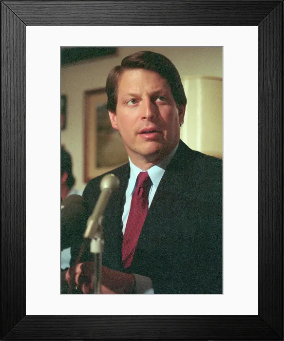 Framed Print : Portrait of Al Gore Framed Print : Portrait of Al Gore
