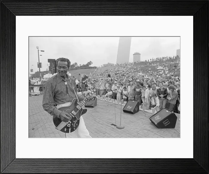 Framed Print : Chuck Berry Performing in Saint Louis Framed Print : Chuck Berry Performing in Saint Louis