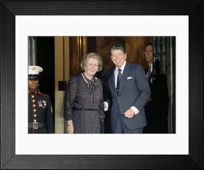 Framed Print : Ronald Reagan with Margaret Thatcher Framed Print : Ronald Reagan with Margaret Thatcher
