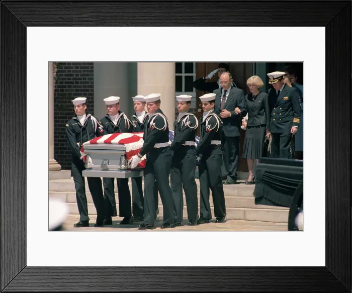 Framed Print : Honor Guard Carrying Coffin at Service Framed Print : Honor Guard Carrying Coffin at Service