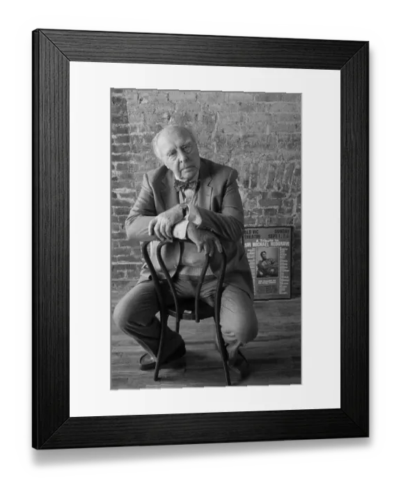 Framed Print : Portrait of John Houseman Framed Print : Portrait of John Houseman