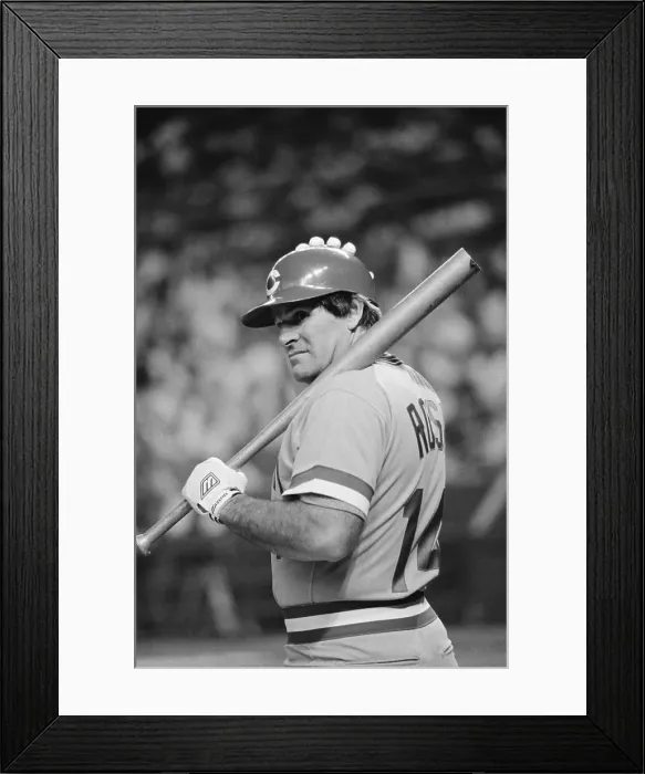 Framed Print : Pete Rose Batting Framed Print : Pete Rose Batting