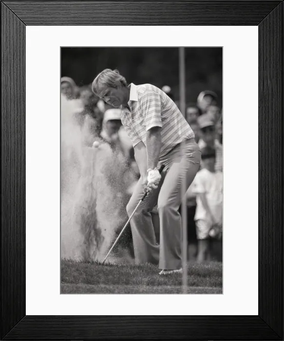 Framed Print : Jack Nicklaus Hitting out of Sand Trap Framed Print : Jack Nicklaus Hitting out of Sand Trap