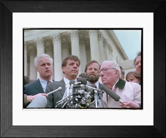 Framed Print : Mike Synar and Claude Pepper Speaking