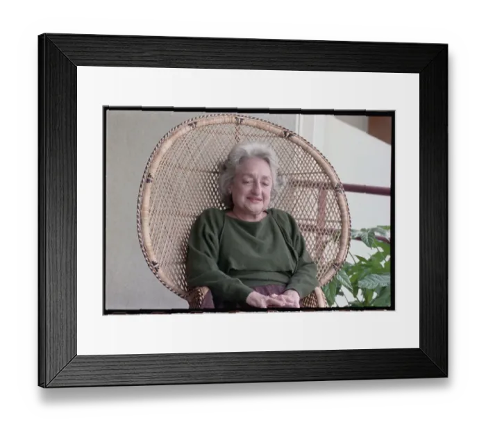 Framed Print : Betty Friedan Relaxing in Chair Framed Print : Betty Friedan Relaxing in Chair