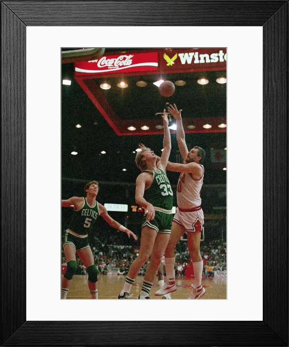 Framed Print : Larry Bird Blocking Shot Framed Print : Larry Bird Blocking Shot
