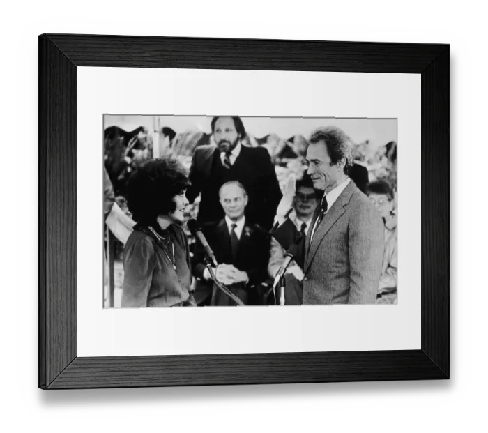 Framed Print : Clint Eastwood Takes Oath of Office Framed Print : Clint Eastwood Takes Oath of Office