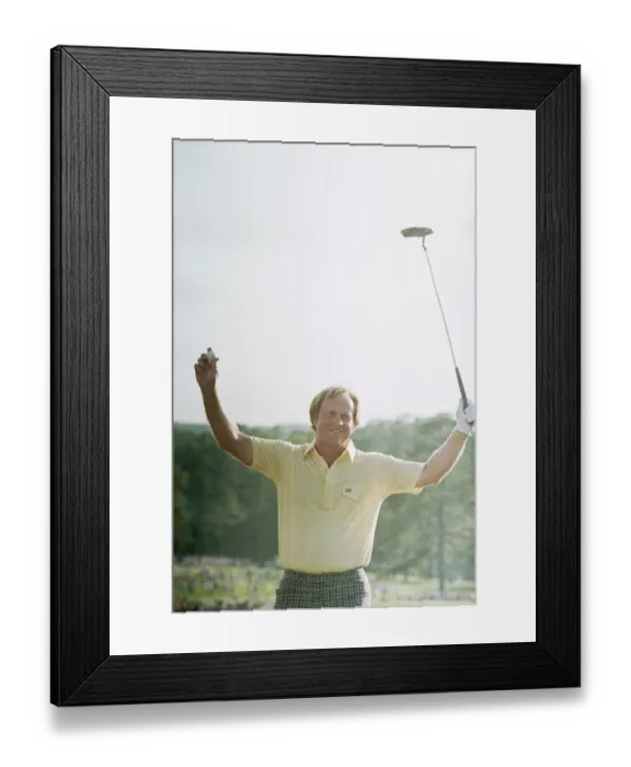 Framed Print : Golfer Nicklaus Winning The Masters Framed Print : Golfer Nicklaus Winning The Masters
