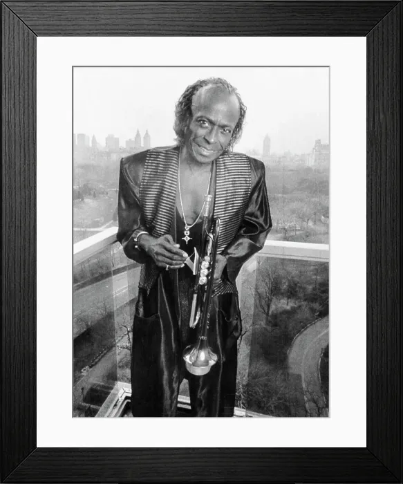Framed Print : Trumpeter Miles Davis in New York Framed Print : Trumpeter Miles Davis in New York