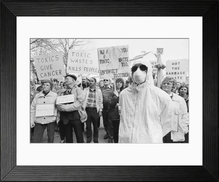 Framed Print : Demonstration Against Toxic Waste Site Framed Print : Demonstration Against Toxic Waste Site