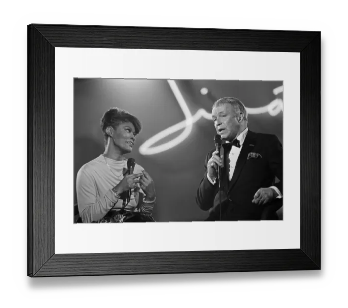 Framed Print : Warwick and Sinatra Singing Duet