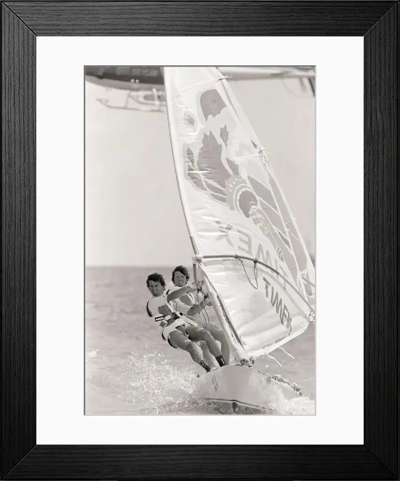 Framed Print : Frenchman Windsurfing Across Atlantic Framed Print : Frenchman Windsurfing Across Atlantic