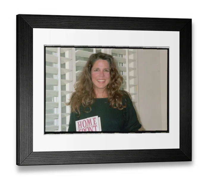 Framed Print : Patti Davis Reagan Holding Her Book Framed Print : Patti Davis Reagan Holding Her Book
