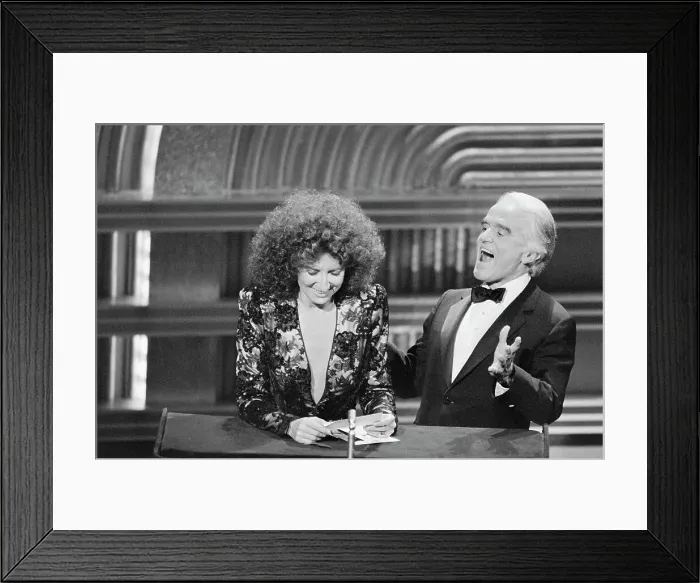 Framed Print : Jack Valenti Reacting in Surprise Framed Print : Jack Valenti Reacting in Surprise