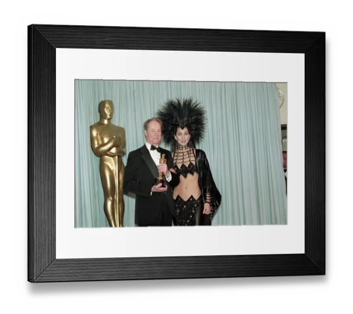 Framed Print : Don Ameche and Cher at Academy Awards Framed Print : Don Ameche and Cher at Academy Awards