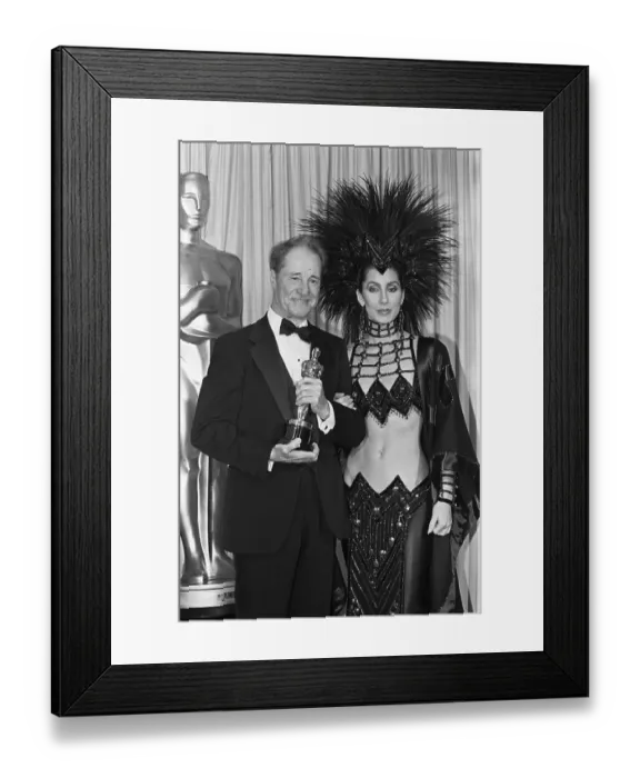 Framed Print : Don Ameche and Cher at Academy Awards Framed Print : Don Ameche and Cher at Academy Awards