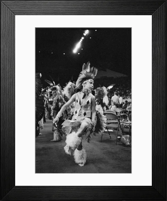 Framed Print : Native American Dancer at Pow Wow