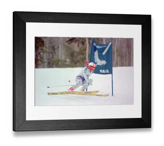 Framed Print : Marina Kiehl Skiing the Super G Framed Print : Marina Kiehl Skiing the Super G