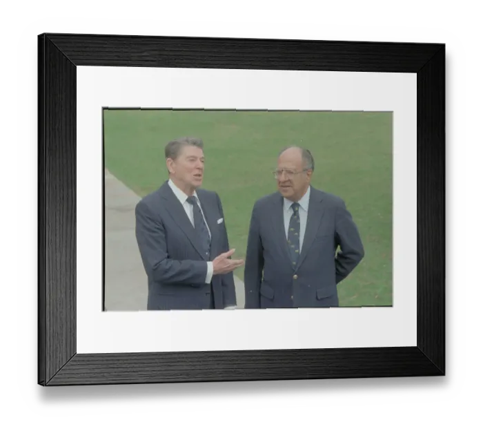 Framed Print : Ronald Reagan and Philip Habib Framed Print : Ronald Reagan and Philip Habib