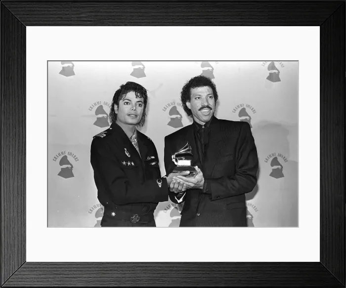 Framed Print : Jackson and Ritchie With Grammy