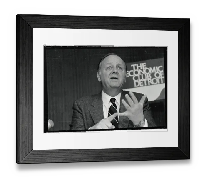 Framed Print : Allen E. Murray Chairman of Mobil Corp. During a Press Conference Framed Print : Allen E. Murray Chairman of Mobil Corp. During a Press Conference