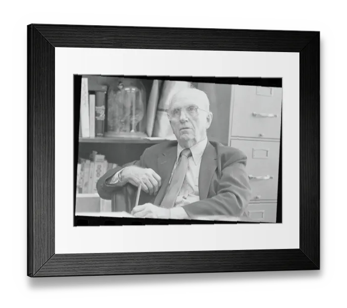 Framed Print : Portrait of James Michener Framed Print : Portrait of James Michener