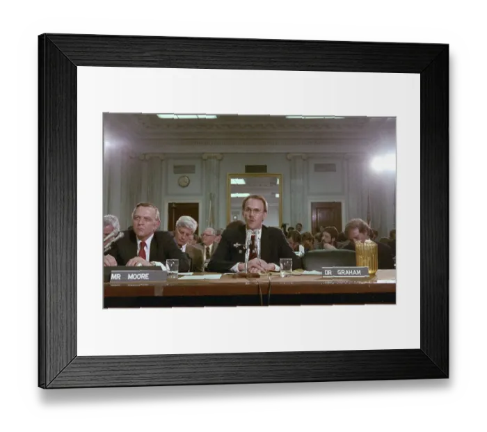 Framed Print : NASA Administrators Testifying
