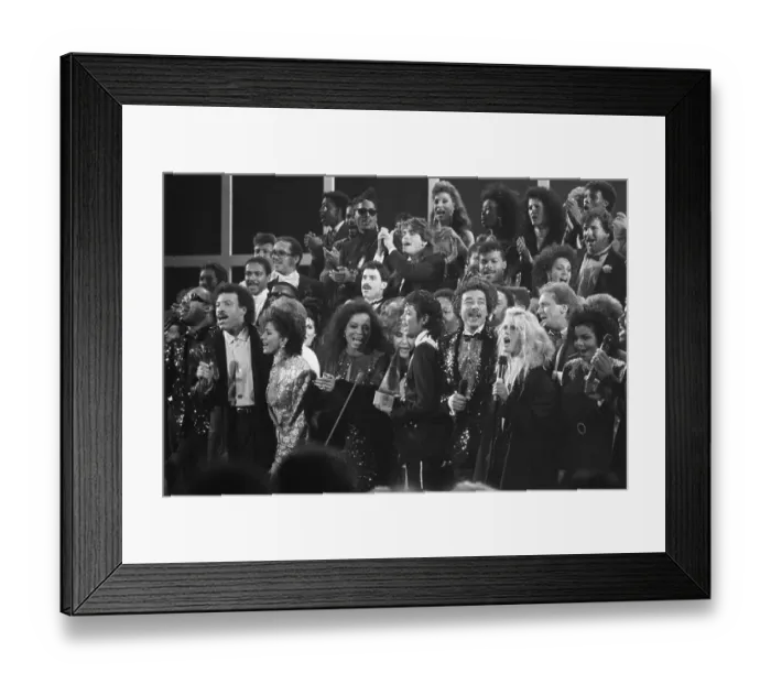 Framed Print : Stars Singing at Awards Show Framed Print : Stars Singing at Awards Show