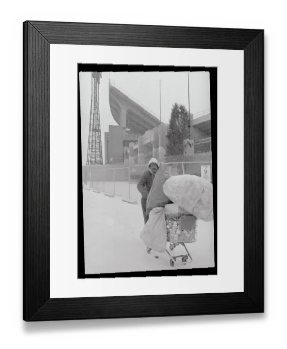 Framed Print : Aluminum Can Collector Framed Print : Aluminum Can Collector