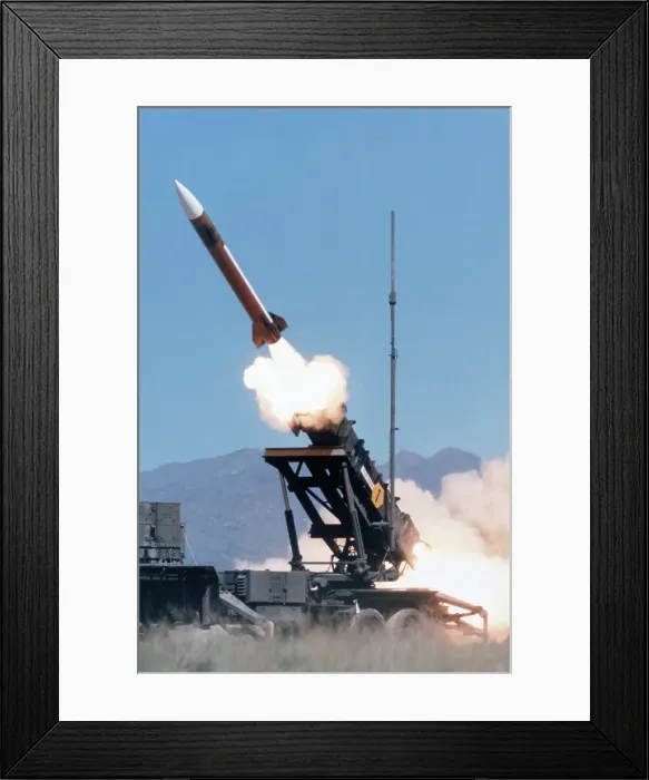 Framed Print : Patriot Missile Launching