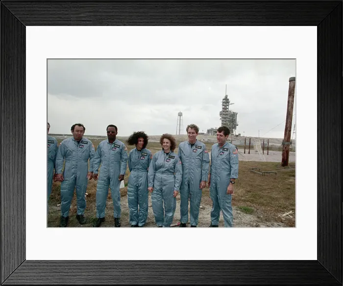 Framed Print : Crew of the Ill-Fated Challenger Flight Framed Print : Crew of the Ill-Fated Challenger Flight