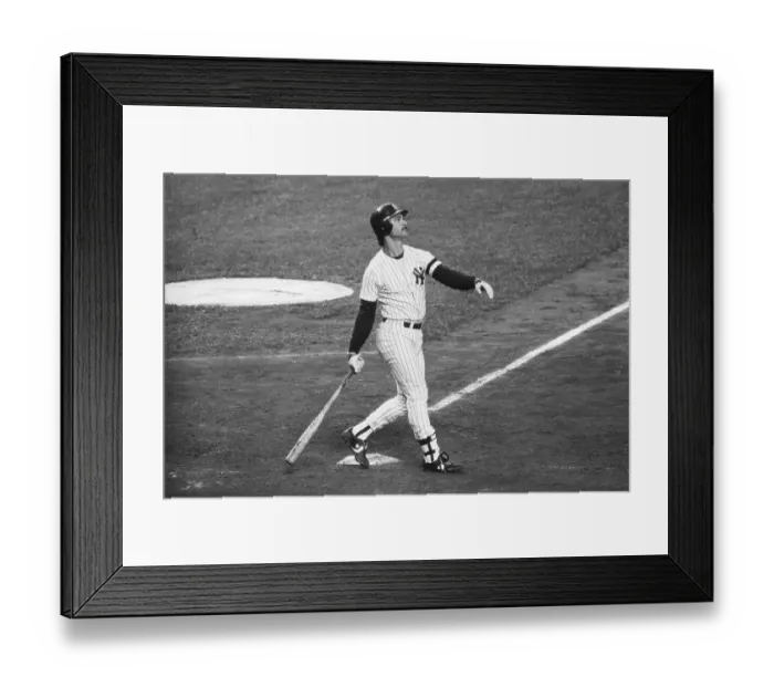 Framed Print : Mattingly Watching Baseball From the Plate