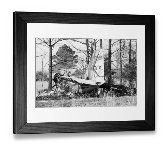 Framed Print : Crashed Plane of Rick Nelson Framed Print : Crashed Plane of Rick Nelson