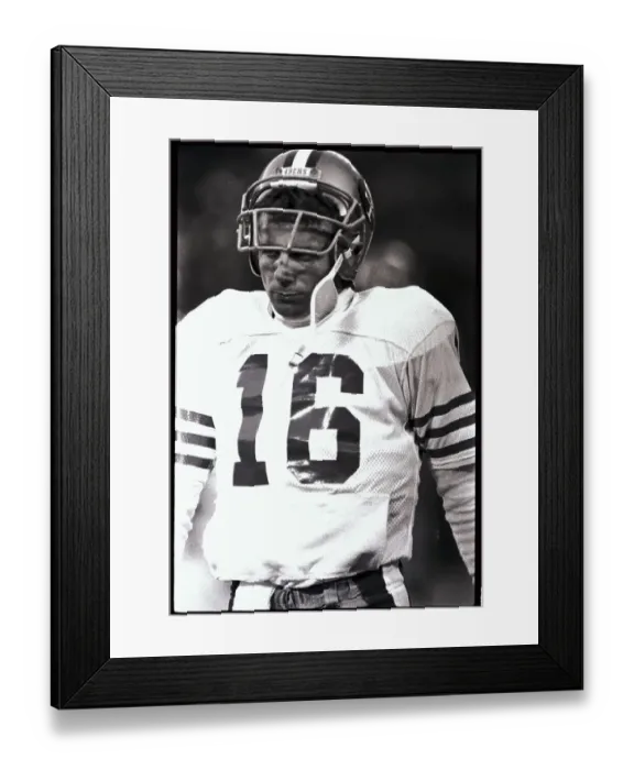 Framed Print : Joe Montana Looking Dejected Framed Print : Joe Montana Looking Dejected