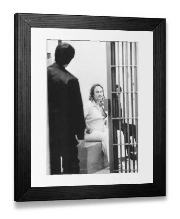 Framed Print : Musician Dave Crosby in Jail Framed Print : Musician Dave Crosby in Jail
