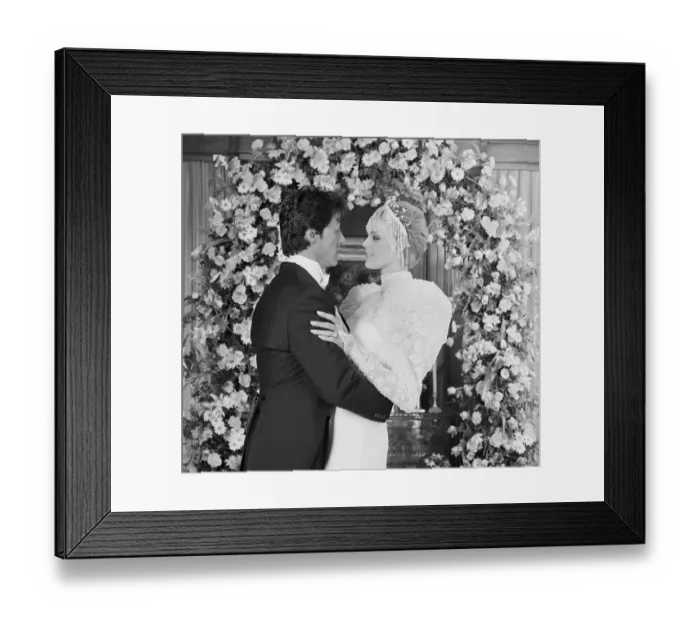 Framed Print : Newlyweds Sylvester Stallone and Brigitte Nielsen Embracing Framed Print : Newlyweds Sylvester Stallone and Brigitte Nielsen Embracing