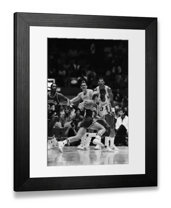 Framed Print : Dallas Mavericks Brad Davis Playing Defense Framed Print : Dallas Mavericks Brad Davis Playing Defense