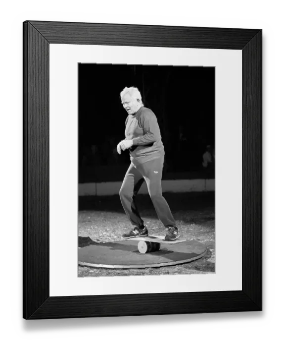 Framed Print : Norman Mailer Performing in Circus