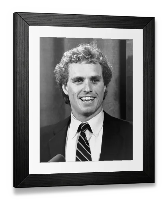Framed Print : Joseph Kennedy II Announcing Congressional Candidacy