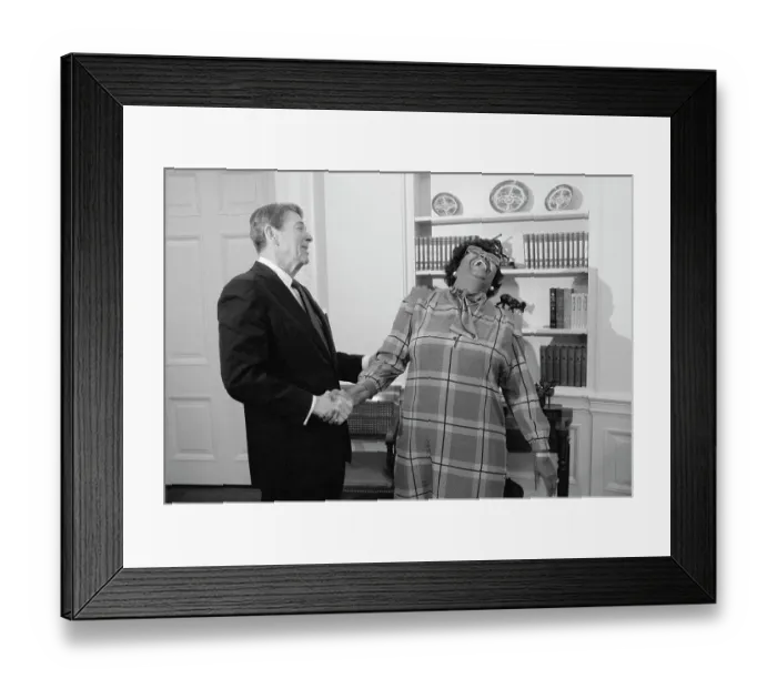 Framed Print : Pearl Bailey Laughing with Ronald Reagan Framed Print : Pearl Bailey Laughing with Ronald Reagan