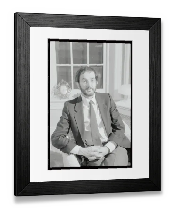 Framed Print : Portrait of Edmund Morris Framed Print : Portrait of Edmund Morris