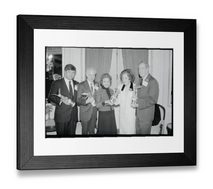 Framed Print : Michael S. Brown, Joseph L. Goldstein, Ann Landers, Mary Lasker, and Bernard Fisher Framed Print : Michael S. Brown, Joseph L. Goldstein, Ann Landers, Mary Lasker, and Bernard Fisher