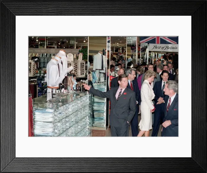 Framed Print : Charles and Diana at Mall Fashion Show Framed Print : Charles and Diana at Mall Fashion Show