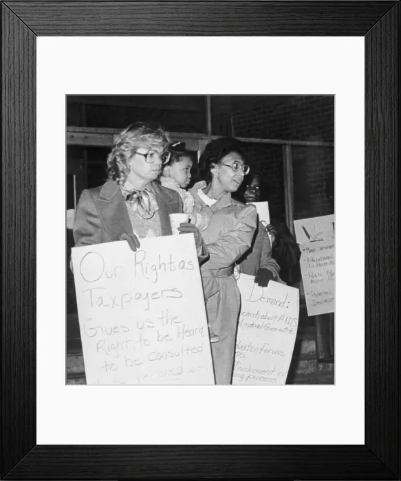Framed Print : Demonstrators fighting Against Aids Framed Print : Demonstrators fighting Against Aids