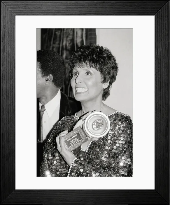 Framed Print : Lena Horne Holding Eubie Award Framed Print : Lena Horne Holding Eubie Award