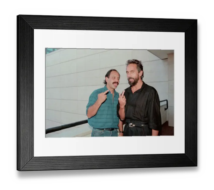 Framed Print : Portrait of Cheech and Chong