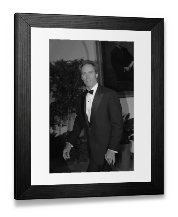 Framed Print : Portrait of Clint Eastwood Framed Print : Portrait of Clint Eastwood