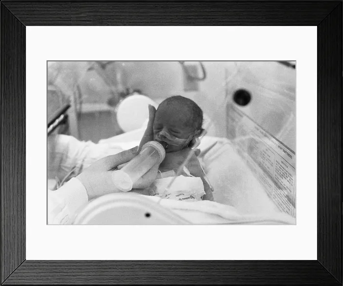 Framed Print : One of Test Tube Triplets Crying Framed Print : One of Test Tube Triplets Crying